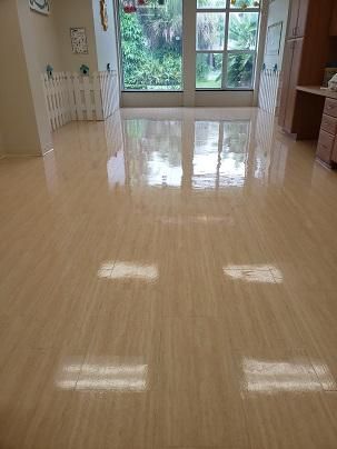 After a completed carpet cleaning project in the Vero Beach, FL area